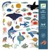 Image de Djeco, Autocollants, Sticker métallique Océan (160 Autocollants)