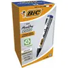 Image de Bic, Marqueur, 8209143, Blue, Bullet tip, Blue, Silver, 1.7 mm, Cardboard, Metal, Paper, Plastic, Alcohol-based (12x)