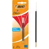 Image de Bic, Cartouche de rechange + encrier, Recharge pour stylo à bille 4 Colours, 0,4 mm, rouge (Rouge, 0.40 mm, 2 pcs)