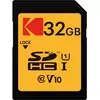 Image de Kodak SDHC 32GB Class10 U1 (32 Go, SDHC, U1, UHS-I), Carte mémoire, Noir