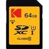 Image de Kodak EKMSD64GXC10K (64 Go, SDXC, U1, UHS-I), Carte mémoire, Noir