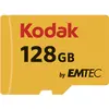 Image de Emtec Kodak - Carte mémoire flash (adaptateur microSDXC vers SD inclus) (128 Go, microSDXC, U1, UHS-I), Carte mémoire, Noir, Rouge, Jaune