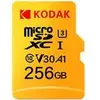 Image de Kodak SD MICRO 256GB CL10 UHS-I U3 V30 A1 ULTRA CON ADATTATORE (256 Go, microSDXC, U3, UHS-I), Carte mémoire, Noir
