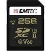 Image de Emtec SD 256GB UHS-II U3 V60 Ultra Pro (256 Go, SDXC, U3, UHS-II), Carte mémoire, Noir