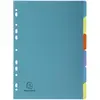 Image de Exacompta, Classeur : accessoires, Intercalaires poplypropylène recyclé Forever 6 positions - A4 - Couleurs assorties