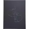 Image de Exacompta, Album photo, Livre d'or 100 pages tranche argent Art - Noir (27 x 22 cm)