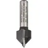 Image de Bosch Professional Zubehör, Tête de fraisage, Fraise à rainurer en V, 8 mm, D1 16 mm, L 16 mm, G 45 mm, 90