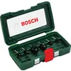Image de Bosch Zubehör, Tête de fraisage, Jeu de fraises HM à queue de 8 mm, 6 pièces