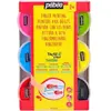 Image de Pebeo, Peinture loisirs créatifs, Tactilcolor Textile Basique Assortiment 6 Pots (100 ml)