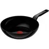 Image de Tefal Renew Black Céramique Wokpan - 28 cm - Inductie, Poêle + casserole, Noir