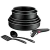 Image de Casserolies Tefal Ingenio Lot 8 pieces Generous Cook L3129802 Noir