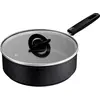 Image de Tefal Sauteuse Excell Cook 24 cm avec couvercle, indicateur thermique, compatible avec les ustensiles en, Poêle + casserole, Noir