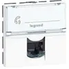 Image de Legrand, Prise de courant, MOSAIC Prise informatique simple RJ45 FTP Cat.6 2 modules blancs (076565)