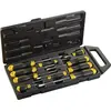 Image de Stanley, Tournevis, Jeu de tournevis CushionGrip 10 pièces fendue, Pozidriv (Cruciforme PZ, Vis fendues)