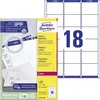 Image de Avery Dennison, Étiquettes, Etiquettes Zweckform ultragrip L7161, 63,5x46,6 mm, blanc, boîte de 1800 pcs.