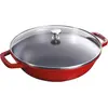 Image de Staub Wok, Poêle + casserole, Rouge