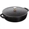 Image de Staub Bräter mit Chistera Drop-Structure, Poêle + casserole, Noir