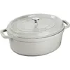 Image de Staub Cocotte ovale, Poêle + casserole, Blanc