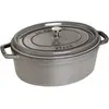 Image de Staub Cocotte Signature 33cm, ovale, Poêle + casserole, Gris