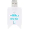 Image de T'nB Lecteur de cartes externe compatible USB 3.0 (Blanc) (USB 3.2), Lecteur de carte mémoire, Blanc
