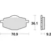 Image de TRW, Plaquettes de frein, (Metal fritte)