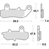 Image de TRW, Plaquettes de frein, (Metal fritte)
