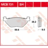 Image de TRW Lucas MCB731SH gesinterde remblokken