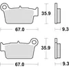 Image de TRW, Plaquettes de frein, (Metal fritte)