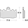 Image de TRW, Plaquettes de frein, (Metal fritte)
