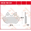 Image de TRW Lucas MCB799SH gesinterde remblokken