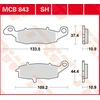 Image de TRW Lucas MCB843 Remblokken