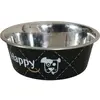 Image de Zolux Bowl Inox Happy 1.5 l - noir (1.50 l), Gamelle