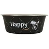 Image de Zolux Bowl Inox Happy 2.65 l - noir (265 cl), Gamelle