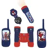 Image de Lexibook Set d'aventure Spiderman avec 2 talkies-walkies d'une portée maximale de 120 m, jumelles, lampe de (0.12 km), Talkie-walkie, Multicolore