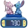Image de Lexibook, Réveil, - Stitch & Angel Night Light Alarm Clock with Sounds - Blue/Pink - Compact Size
