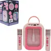 Image de Lexibook - Pink Bluetooth karaoke with 2 wireless microphones ()