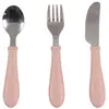 Image de Beaba, Vaisselle + couverts pour enfants, Lernset Inox (Löffel-Gabel-Messer) Zuckerwatte