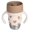 Image de Beaba, Vaisselle + couverts pour enfants, Gobelet d'entraînement en acier inoxydable 360° BigLove