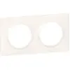 Image de Legrand, Accessoires Gamme d'interrupteurs, plaque carrée 2 postes Dooxie