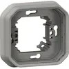 Image de Legrand, Accessoires Gamme d'interrupteurs, PLEXO New Cadre de support encastré pour locaux humides Anneau de support, simple gris, 069681L