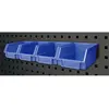 Image de VAR, Porte-outils mural, Set de 4 récipients bleus avec support