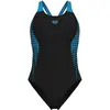 Image de Arena, Femmes, Maillot de bain, WOMEN "S OPENINGS SWIMSUI BLACK-TURQUOISE Taille : 38, Turquoise, Noir, Bleu, (38)
