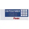 Image de Pentel, Gomme + correcteur, Gomme Hi-Polymer ZEH10ST blanc 65x24,5x12,5mm