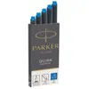 Image de Parker Pen, Cartouche de rechange + encrier, Quink (Bleu, 5 pcs)