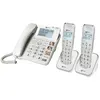 Image de Geemarc AMPLIDECT COMBI 295-2 Téléphone sans fil + 2 combinés DECT 295 AD, Téléphone, Blanc