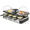 Image de Livoo Appareil à raclette 8 personnes avec hotte aspirante, Appareil à raclette, Gris