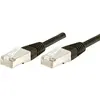 Image de Exertis Connect Câble de raccordement F/UTP, CAT.5e, noir, 2,0 m Câble de raccordement avec protection contre les (F/UTP, CAT5e, 2 m), Câble réseau
