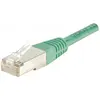 Image de Exertis Connect Câble de raccordement F/UTP, CAT.5e, vert, 1.0 m Câble de raccordement avec protection contre les (F/UTP, CAT5e, 1 m), Câble réseau