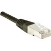 Image de Exertis Connect Câble de raccordement F/UTP, CAT.5e, noir, 0.5 m Câble de raccordement avec protection contre les (F/UTP, CAT5e, 0.50 m), Câble réseau