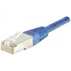 Image de Exertis Connect Câble de raccordement F/UTP, CAT.5e, bleu, 10.0 m Câble de raccordement avec protection contre les (F/UTP, CAT5e, 10 m), Câble réseau